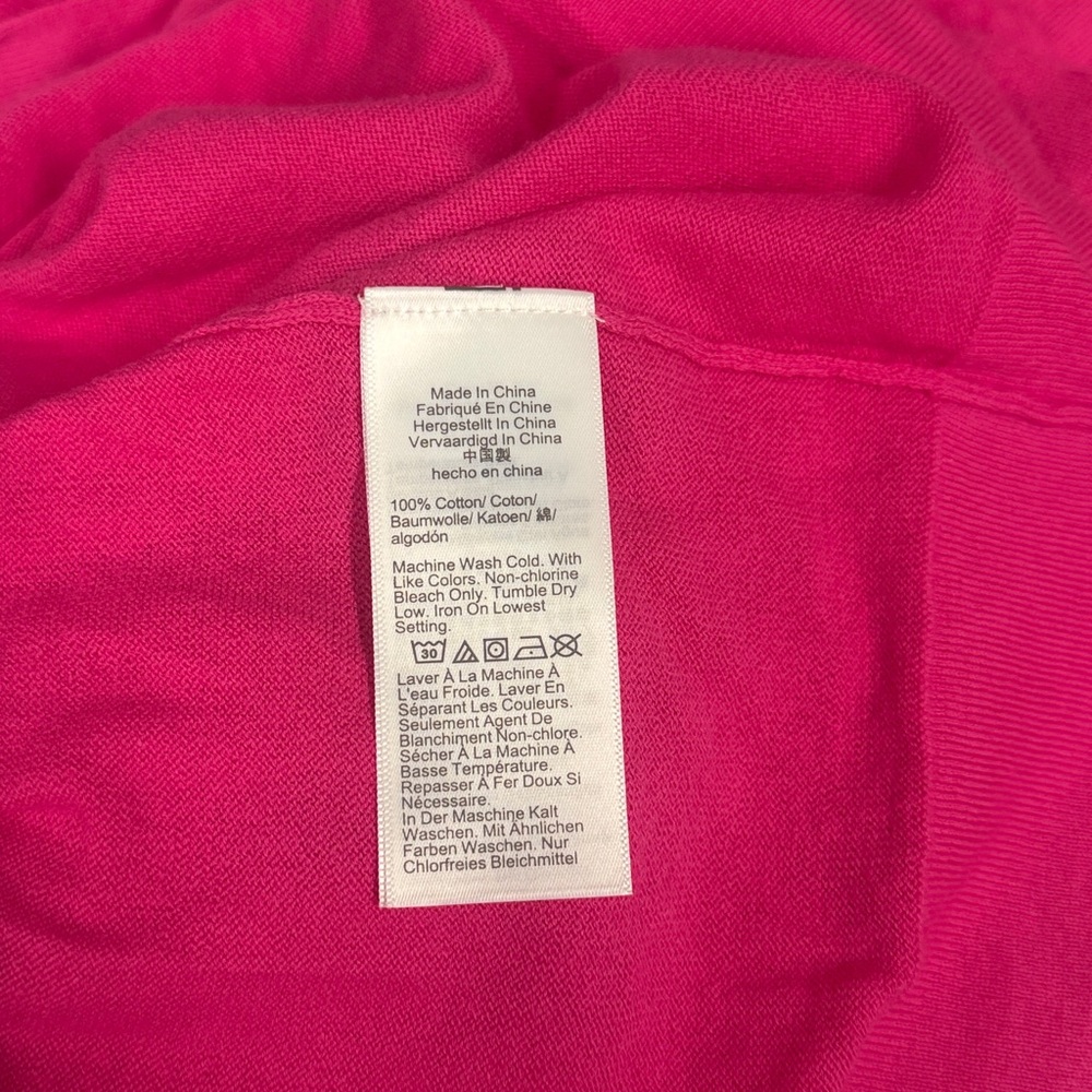🔥🔥🔥NEW J. Crew Cotton Teddie Pink Crewneck Sweater - Picture 3 of 4